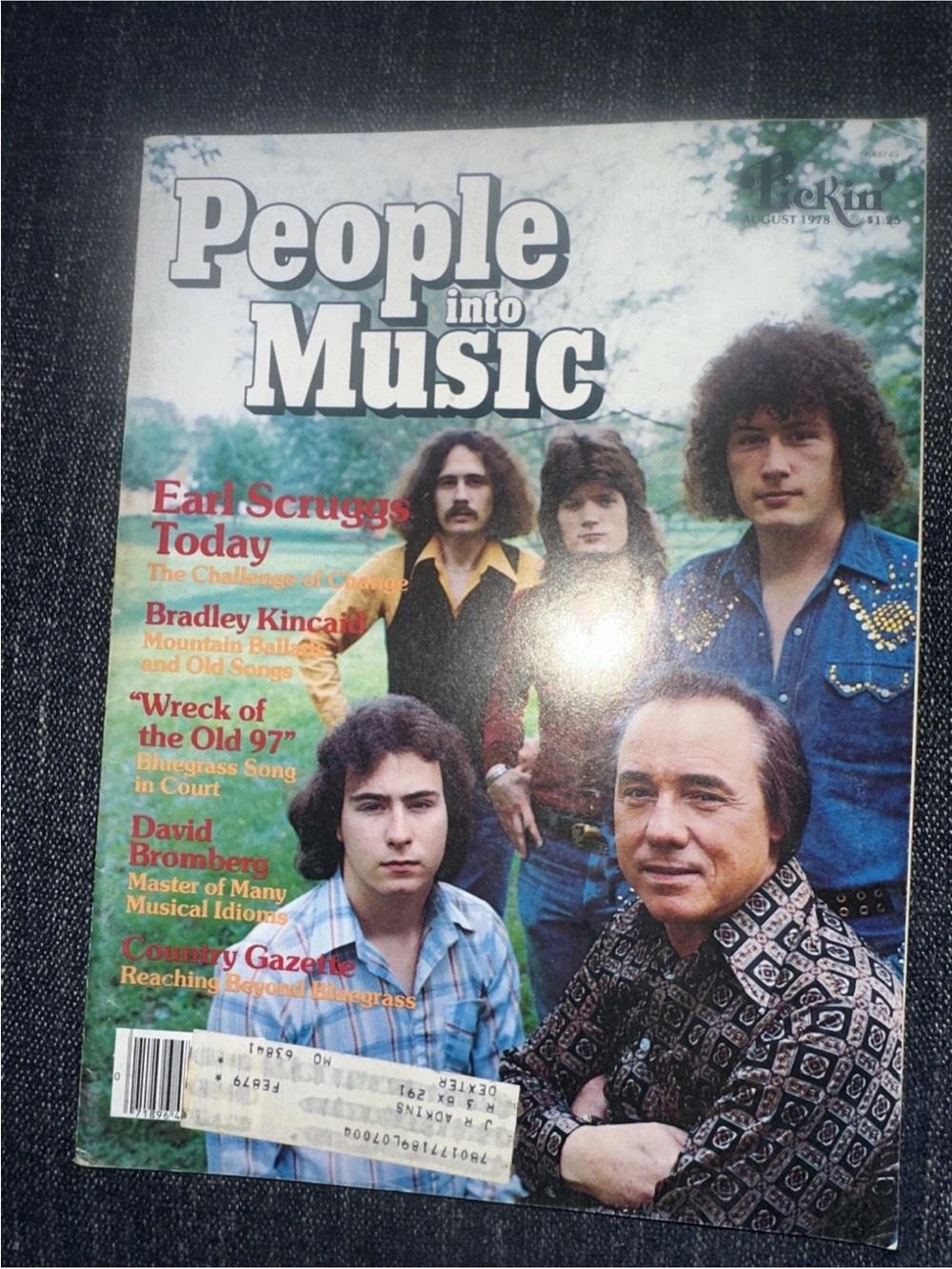 Pickin’  Magazine, August 1978, People Into Music, Earl Scruggs, Bradley Kincaid